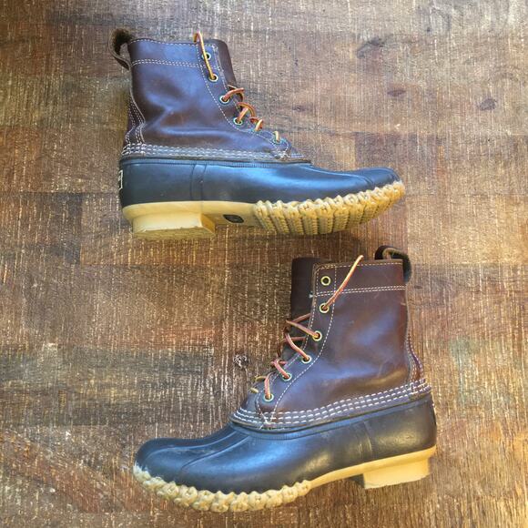 LL Bean 1912 8" Bean Boots Mens 6 Womens 8 Brown Outdoor Campcore Gorpcore - Picture 8 of 11